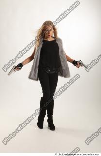 NIKOL ACTION STANDING POSE WITH GUNS